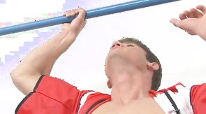 Young twink boys enjoying hardcore sex in the showers