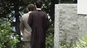 Intense gay fucking and foot worship humiliation