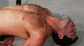 Dark-haired twink's asshole gets gaped with toys