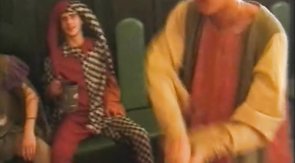 Costumed gay dudes enjoy sucking each other off