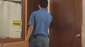 Dark-haired guys enjoy their doggy-style fucking