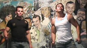 Hung hunks stripping and seducing the viewer