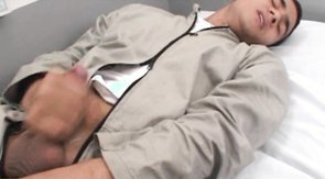 Dark-haired dude gets his asshole ripped to shreds