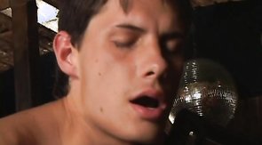 Dark-haired boy gets to suck his partner's cock