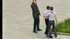 Outdoors makeout and indoors blowjob on camera