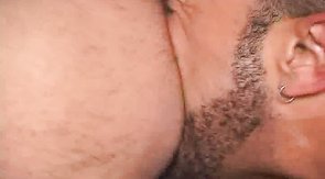 Big-dicked dudes enjoying their blow-bang and humiliation