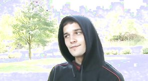 Dark-haired dude gets a sloppy BJ from his blond BF