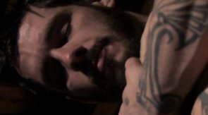 Bearded guy face-fucking his boyfriend on cam