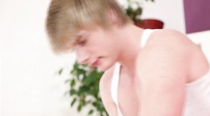 Blond masseur gets enamored with the client's cock