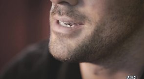 Bald man is sucking two dicks at the same time