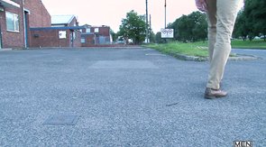 Astonishing boyfriend is swallowing a huge boner