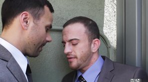 Insanely sweet office employee gives a blowjob