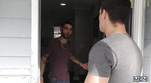 Fashionable straight is getting a passionate deep blowjob