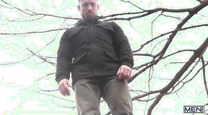 Awesome straight gives a deep blowjob in the bedroom