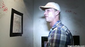 Great gloryhole video with a cock-addicted gay!