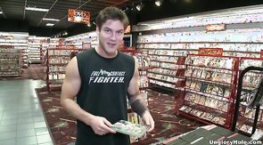 Sexy cocksucker takes a hard prick in the mouth on cam