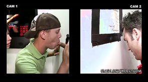 Great intensive blowjob in the video by the Ungloryhole