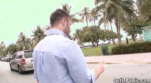 Couple of sexy dudes searching for a nice public place