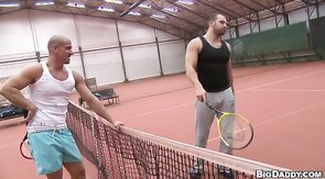 Nasty tennis players are fucking after quick game!