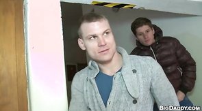 Businessman sucking hard wiener of his lovely coworker