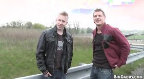 Wonderful hunk is trying to seduce this spicy male!