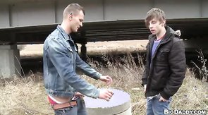 Boys fucking like rabbits in a hot Out In Public video