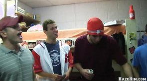 Hot party with alluring naked boys and horny strippers