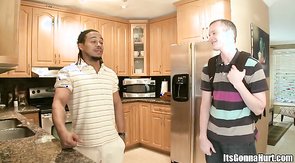 White jock sucking BBC in a clip by Its Gonna Hurt