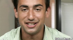 Tanned gay just trying to suck this massive wiener