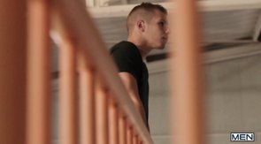 Sweet Gods Of Men are getting nude in the hangar