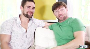 Hardcore fucking with an older dude dressed in green