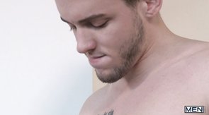 Tatted-up guys making out and sucking cocks on cam
