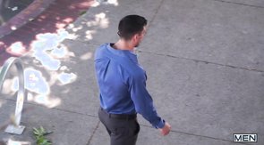 Exotic guy in a shirt seducing a young twink that loves cock