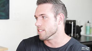 Two hunky dudes look similar and fuck hard on a bed