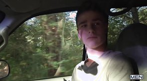 Hardcore action featuring a young-looking cocksucker