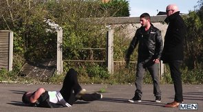 Vest-wearing biker gays sucking each other's cocks