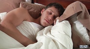 Sharply dressed boyfriend gets a sloppy blowjob on cam