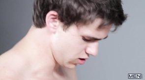 Seductive twink brunette destroys that mature ass