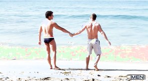 Young boy decides to shower with this older stud