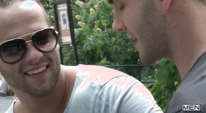 Two boys making out and sucking cocks in the shower