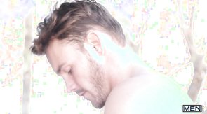 Sloppy blowjob outdoors, shameless gays at Drill My Hole