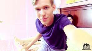 Twink boys blowing each other and fucking like crazy