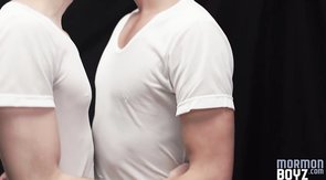 Mormon Boyz making out and fucking with their Elder watching