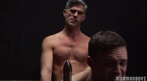 Dark room banging session with a big-dicked Elder