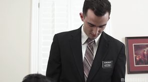 Mormon Boyz humiliation scene with spanking and fucking