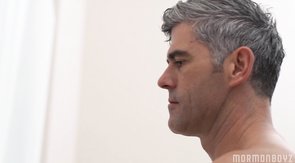 Twink gets spit-roasted by an Elder and a holy dong