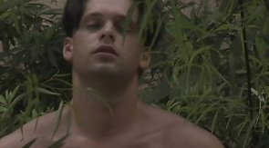 Outdoors blowjob and cock-riding with two teen twinks in HD