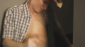 Kinky cowboy with a stetson gets fucked from behind