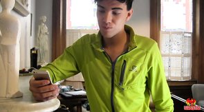 Hardcore fucking session featuring a pale twink with a tight ass