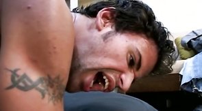 Fantastic twink fucking next to a fake fireplace